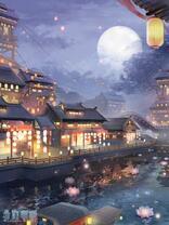 Без бренда «Ночной город на фоне луны» в Саранске