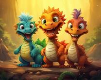 Без бренда «Милые и веселые дракончики» в Саранске в интернет-магазине  Без бренда «Милые и веселые дракончики» в Саранске