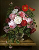 Без бренда «Хрустальная ваза с букетом ярких и красочных роз» в Саранске в интернет-магазине Без бренда «Хрустальная ваза с букетом ярких и красочных роз» в Саранске