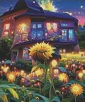 Без бренда «Сказочный домик и поле подсолнухов» в Саранске в интернет-магазине  Без бренда «Сказочный домик и поле подсолнухов» в Саранске