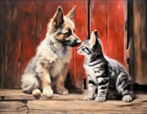 Без бренда «Знакомство котенка и щенка» в Саранске