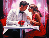 Без бренда «Пара на свидании в ресторане» в Саранске