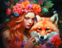 Без бренда «Рыжая девушка и рыжая лисица» в Саранске в интернет-магазине  Без бренда «Рыжая девушка и рыжая лисица» в Саранске