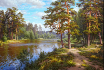 Без бренда «Хвойный лес и река» в Саранске в интернет-магазине  Без бренда «Хвойный лес и река» в Саранске